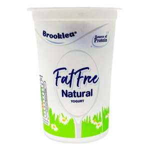 Brooklea Fat Free Natural Yogurt 500g 35p @ Aldi