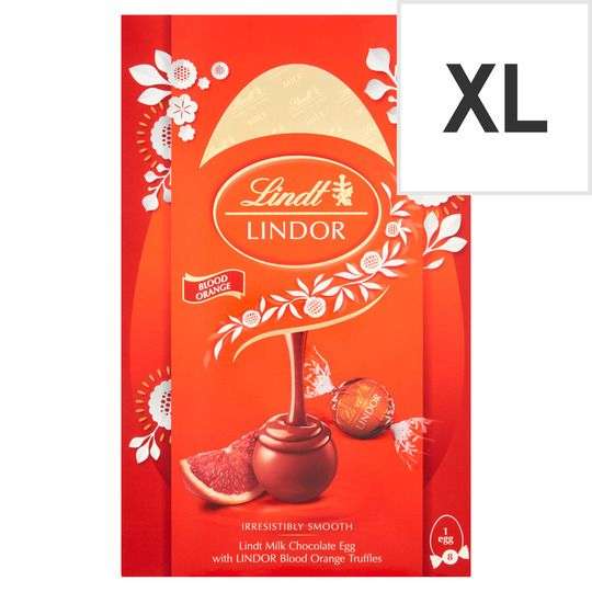 Lindt Lindor Milk Chocolate Egg Plus Blood Orange Truffles 260G - £4.50 @ Tesco