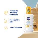 3 x NIVEA SUN Protect and Sensitive Sun Spray (200 ml), Sunscreen with SPF50 £14..04 S&S / £11.31W/Voucher on 1st S&S W/Max Discount
