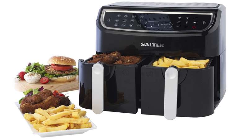 Salter EK4548 Dual Air Frier 8.2L, Black/Silver £108.99 @ Amazon Prime Exclusive