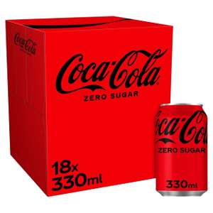 Coca - Cola Zero Sugar 330ML x 18 cans £6 @ Asda