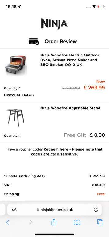 Ninja Woodfire Electric Outdoor Oven, Artisan Pizza Maker and BBQ Smoker OO101UK + Free Stand (W/New Customer 10% Discount)