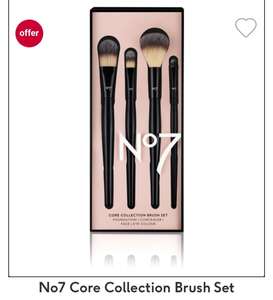 No7 Core Collection Brush Set, mix offer with buy 2 N7 and get a free gift