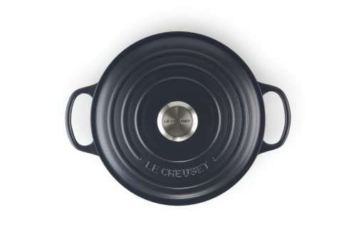 Le Creuset Signature Enamelled Cast Iron Round Casserole Dish With Lid, 24 cm, 4.2 Litre, Navy - £138.50 @ Amazon