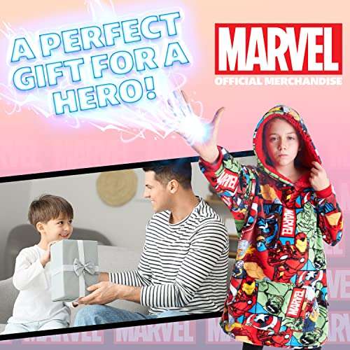 Marvel Oversized Blanket Hoodie Kids £13.79 with voucher - Sold by Get Trend / Fulfilled by Amazon @ Amazon