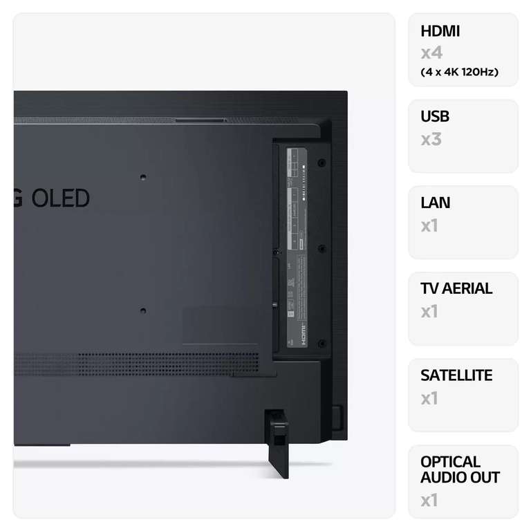 LG OLED42C34LA 42 Inch OLED 4K Smart TV + LG SN5 Soundbar