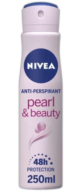 250ml NIVEA Anti-Perspirant Deodorant Pearl & Beauty £1 - £1.50 C&C