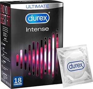 Durex Intense Condoms, Pack of 18 £12.59 Prime + £4.49 Non Prime @ Amazon