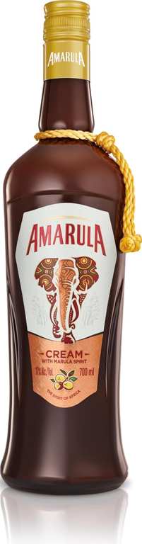 Amarula Original Marula Fruit & Cream Liqueur 70cl | Notes of Vanilla and Caramel ABV 17% - At Checkout - £10.30 / £8.90 S&S