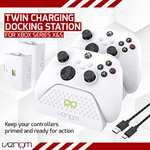 Venom Twin Charging Dock with 2 x Rechargeable Battery Packs - White (Xbox Series X & S / One) - £16.99 @ Amazon
