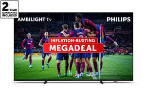 Philips 65PUS8008 65 inch 4K UHD HDR Ambilight Smart LED TV + 2 Year Warranty (VIP Member Price, Free Sign Up)