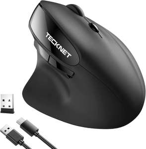 TECKNET Ergonomic Mouse, 2.4G Rechargeable Wireless Mouse, Vertical Mouse with 5 Adjustable DPI, 2400DPI - Sold By Tecknet FBA