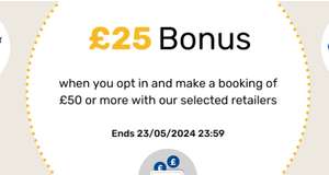 Quidco £25 Bonus with £50+ spend | Airport Parking | 23 May