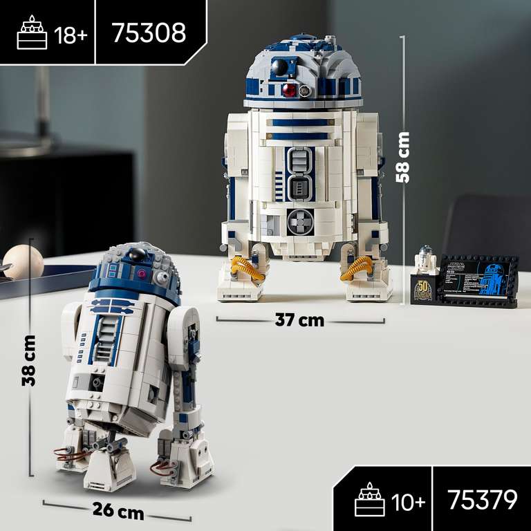 LEGO Star Wars R2-D2 75379 with 25th Anniversary Darth Malek Minifigure