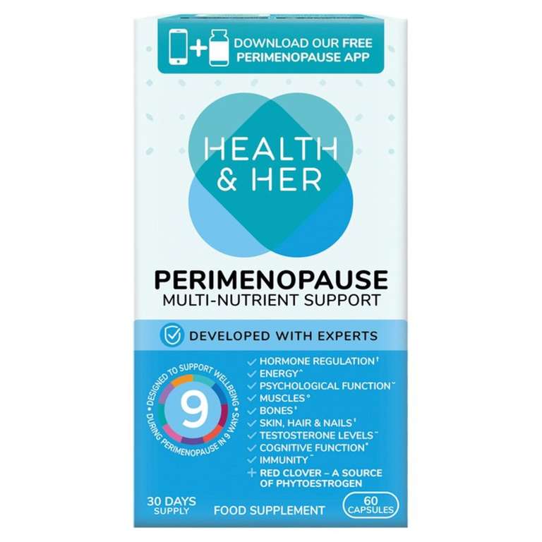 Health & Her Perimenopause Multi Nutrient Support 30 Days Supply - £15 @ Morrisons