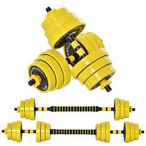 20KG Barbell & Dumbbell Set Fitness Now £27.99 delivered Mainland UK with code From outsunny/ebay