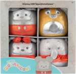 Squishmallows SQDI00234 Mickey, Original Disney100 5-Inch 4-Pack Box Set / Winnie, Tinker Bell, (EMEA), Pooh, Tinkerbell, Simba & Dumbo