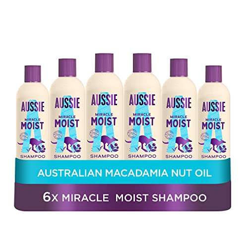 Aussie Miracle Moist Shampoo 300 ml - Pack of 6 £15.30 / £14.54 Subscribe & Save @ Amazon