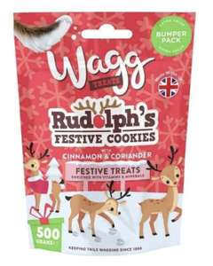 Wagg Treats Rudolfs Festive Cookies - 125g bags - instore (Bangor NI)
