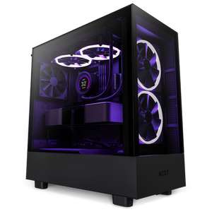 NZXT H5 Elite Black Mid Tower Tempered Glass PC Gaming Case
