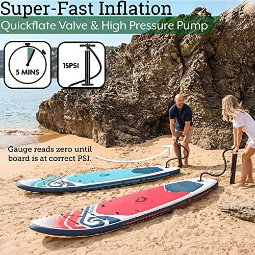 Portofino Inflatable Stand Up Paddle Board, 10ft x 33" x 4.75" SUP £154.99 with voucher Dispatches from Amazon Sold by TII Brands, Devon UK