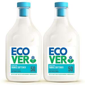 Ecover Fabric Conditioner, Rose & Bergamot, 2 x 1.5L (Pack of 2) - £6.65 with S&S