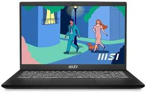 MSI Modern 15 - Intel i7-1255U, 8GB RAM, 512GB SSD, Iris Xe Graphics, Backlit Keyboard, 15.6" IPS Laptop, Windows 11
