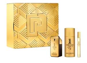 Paco Rabanne 1 Million EDT 50ml Deodorant 150ml Travel Spray 10ml Gift Set £36 free click & collect @ Boots