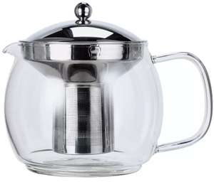 Argos Home Round Glass Teapot - 1.2 litre, Infuser included - £8.66 (Free Click & Collect) @ Argos