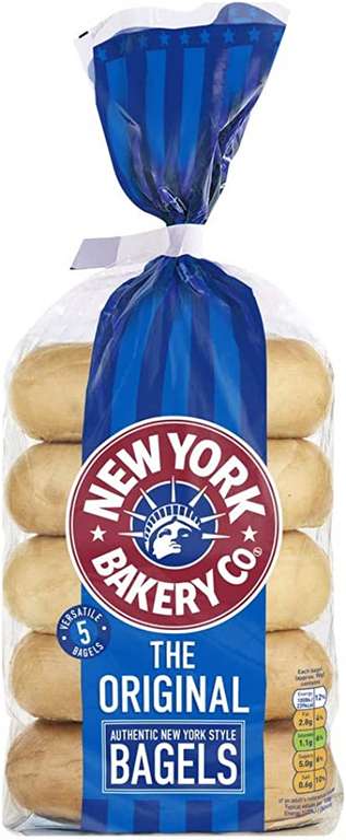 New York Bakery Co The Original Plain Bagels £1.25 @ Asda