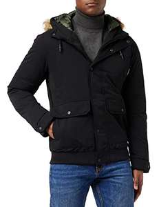 Jack & Jones Mens Jacket Hooded Outdoor Warm Long Sleeve Bomber Jackets for Men size S, L - £24 @ Amazon
