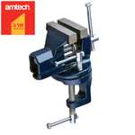 Amtech 50mm MINI Clamp On Vice With Swivel Base - Sold By 365-Online (UK Mainland)