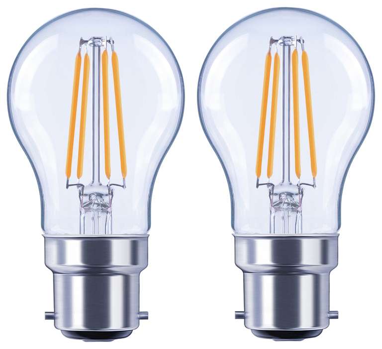 Argos Home 4W LED BC Globe Light Bulb - 2 Pack 60p - Free click and collect @ Argos