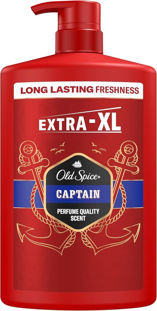 Old Spice Captain Men’s Shower Gel & Shampoo 1000ml (Max S&S £3.56)