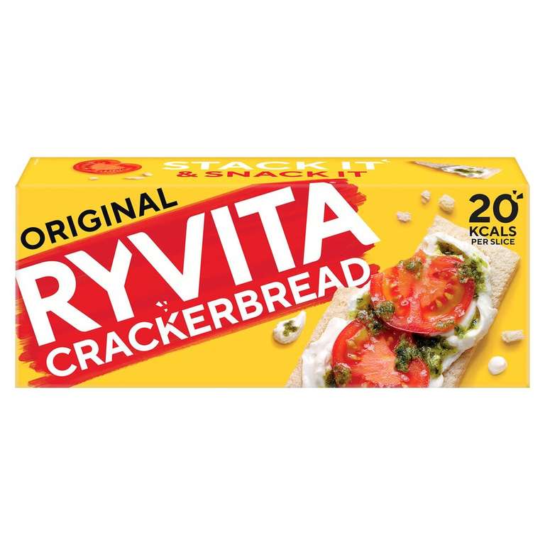 Ryvita Crackerbread 200G £1 clubcard price @ Tesco