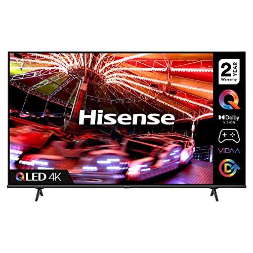 Hisense 55E7HQTUK QLED Gaming Series 55-inch 4K UHD Dolby Vision HDR Smart TV with YouTube, Netflix (2022 NEW) £299 with Voucher @ Amazon