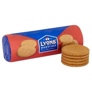 Lyons Digestive Biscuits 400g - 25p instore @ Sainsbury's, Fulham Wharf (London)