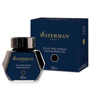 Waterman Fountain Pen Ink | Intense Black | 50ml Bottle