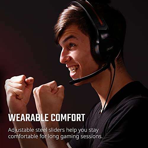 Acer Nitro Gaming Headset with Flexible Omnidirectional Mic, Adjustable Headband, Black £34.02 Dispatches from Amazon US @ Amazon