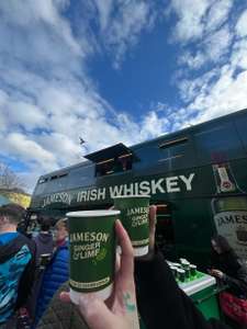 Free Jameson Ginger and Lime cocktails At Kings Cross station, London Hosted By Jameson's Whiskey