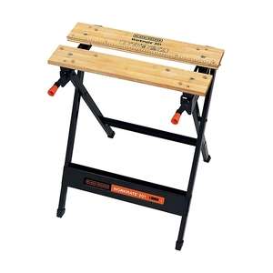 BLACK+DECKER Workmate, Work Bench Tool Stand Saw Horse Dual Clamping Crank, Heavy Duty Steel Frame, WM301 - £20 (Free Click & Collect) @ B&Q
