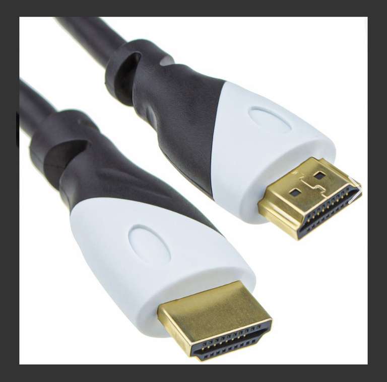 Certified Ultra High Speed HDMI 2.1 Cable 8K 60Hz / 4K 120Hz 48Gbps White Plug 1m £3.93 delivered from Kenable