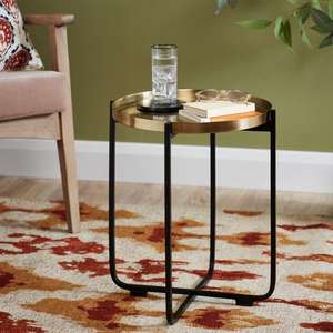 Tiana Side Table Metallic Effect Gold or Copper now £24.50 with Free Click and collect From Dunelm