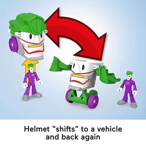 Fisher-Price Imaginext DC Super Friends Head Shifters The Joker figure and Laff Mobile transforming vehicle £8 @ Amazon
