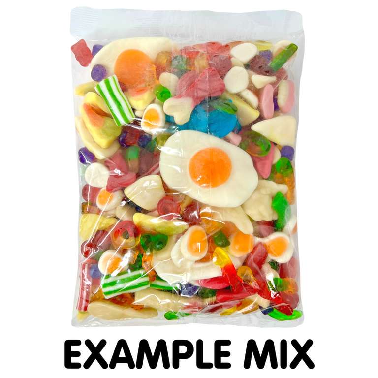 2 x 1kg Pick'n'Mix Sweet Bags Jelly & Fizzy (Free C&C in Bideford Warehouse / Free Del £40+)