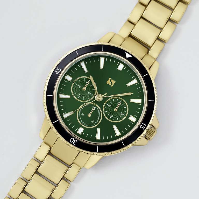 2 Watches for £20 - Spirit Men's Black Silicone Strap Watch + Spirit Men's Gold Colour Bracelet Watch + Free Click & Collect - @ Argos