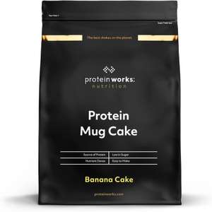 Protein Works - Protein Mug Cake Mix, Multiple Flavous (£7.93 with 5% S&S or £6.26 on max S&S w/ 10% off voucher)