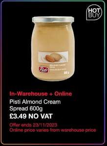 Pisti Almond Cream Spread, 600g