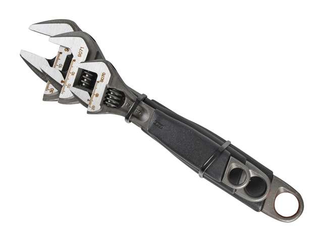 Bahco BAHADJ390 3pc 90 Series Adj Wrench Set, Thermoplastic Grip Handles