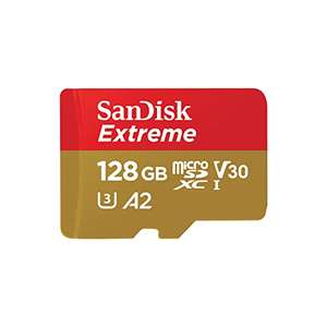 SanDisk 128GB Extreme microSDXC card + SD adapter + RescuePRO Deluxe, up to 190MB/s